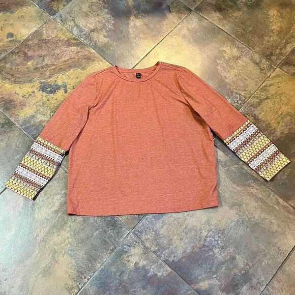 Emory Rose Women’s Crew Neck Design Long Sleeve Blouse XXXL - Picture 4 of 10